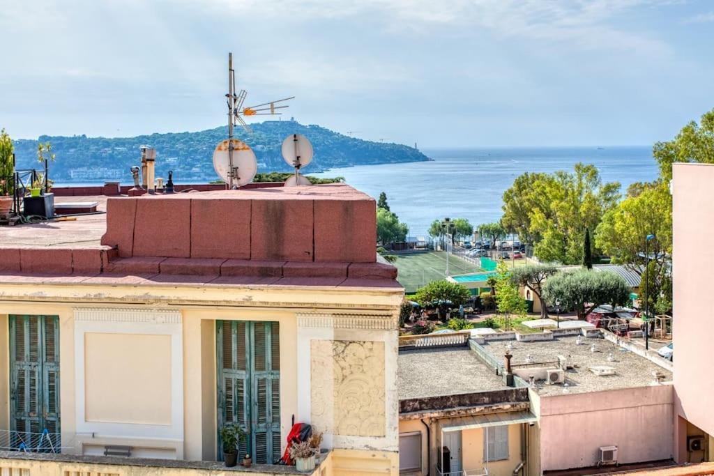 #24 Marie-Claire Suite Sea View/Balcony/Ac/5Min Port วีลล์ฟรองซ์-ซูร์-แมร์ ภายนอก รูปภาพ