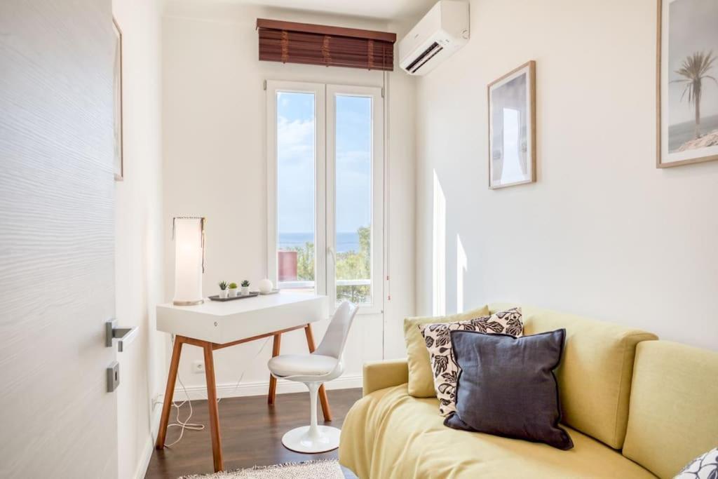 #24 Marie-Claire Suite Sea View/Balcony/Ac/5Min Port วีลล์ฟรองซ์-ซูร์-แมร์ ภายนอก รูปภาพ